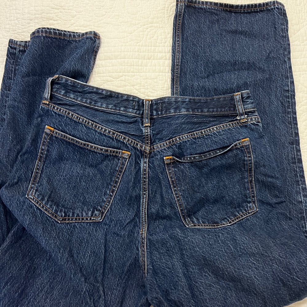 Abercrombie & Fitch High Rise Dark Blue Jeans